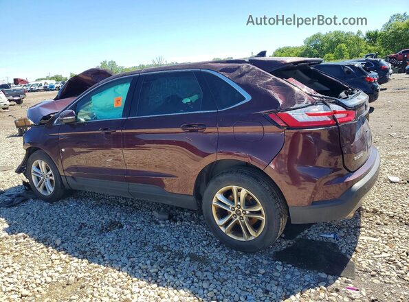 2FMPK3J98KBB26790 2019 FORD EDGE Бордовый Задняя левая четверть