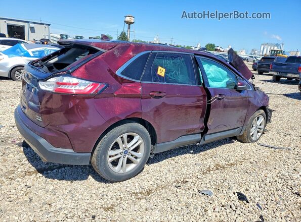 2FMPK3J98KBB26790 2019 FORD EDGE Бордовый Задняя правая четверть