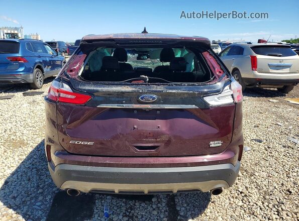 2FMPK3J98KBB26790 2019 FORD EDGE Бордовый Вид сзади