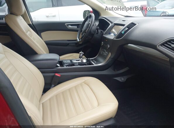 2FMPK3J98KBB40110 2019 FORD EDGE Red Вид салону спереду