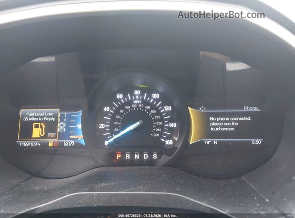 2FMPK3J98KBB40110 2019 FORD EDGE Red Вид задніх сидінь
