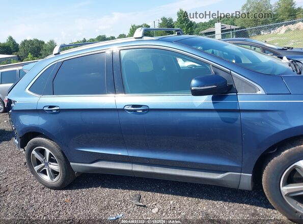 2FMPK3J98KBC15730 2019 FORD EDGE Blue უკანა სალონის ხედი