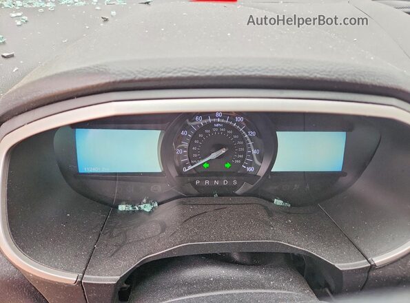 2FMPK3J98LBA33138 2020 FORD EDGE Black Widok zestawu wskaźników
