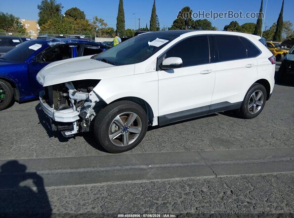 2FMPK3J98LBB49651 2020 FORD EDGE White წინა მარცხენა ხედი სამი მეოთხედიდან