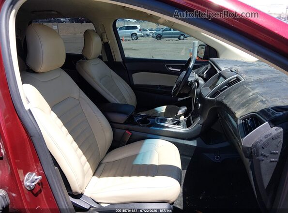 2FMPK3J99GBB72880 2016 FORD EDGE Красный Вид салона спереди