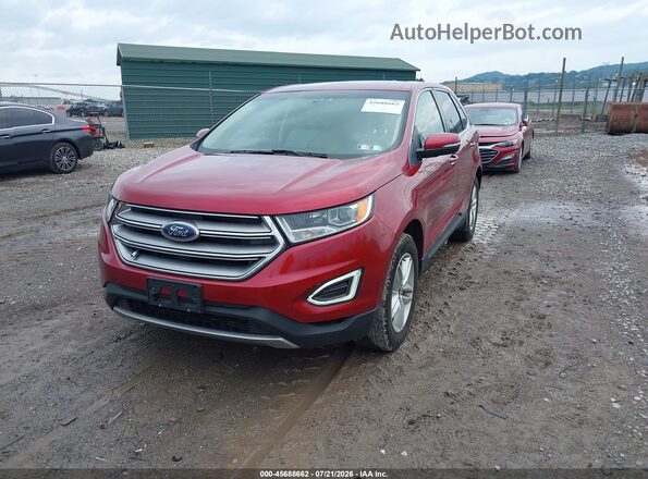 2FMPK3J99HBC01246 2017 FORD EDGE Красный Передняя левая четверть