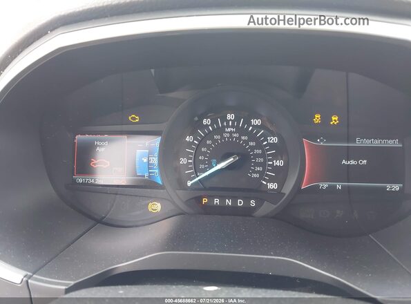 2FMPK3J99HBC01246 2017 FORD EDGE Красный Вид задних сидений