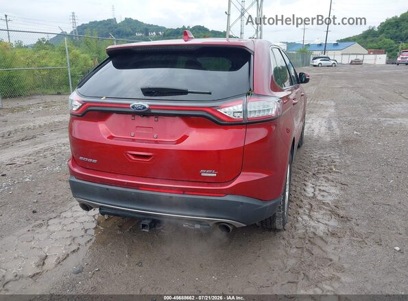 2FMPK3J99HBC01246 2017 FORD EDGE Красный Задняя правая четверть