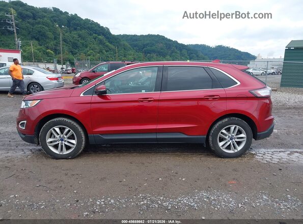 2FMPK3J99HBC01246 2017 FORD EDGE Красный Панорамный вид салона 360°