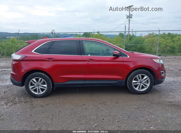 2FMPK3J99HBC01246 2017 FORD EDGE Красный Вид задней части салона
