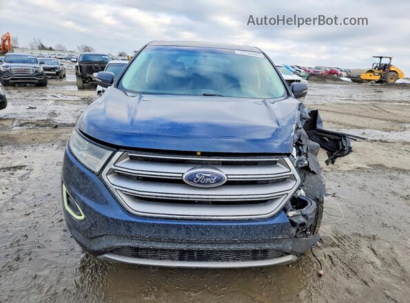 2FMPK3J99HBC61706 2017 FORD EDGE Blue Դիմացի տեսք