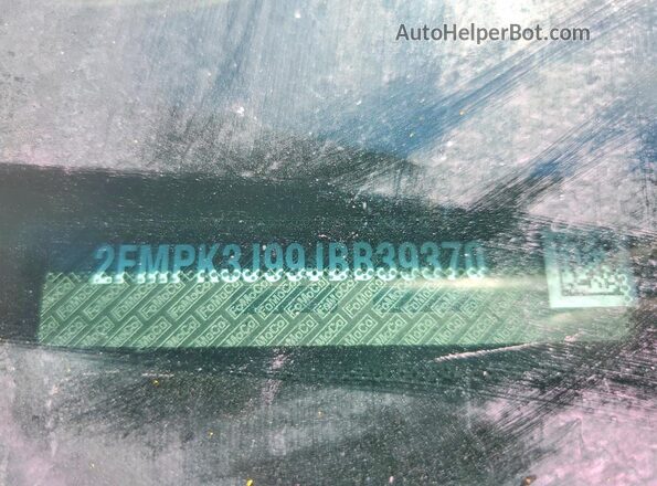 2FMPK3J99JBB39370 2018 FORD EDGE Черный Вид наклейки с VIN-кодом