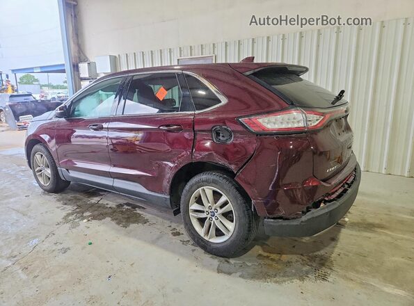 2FMPK3J99JBB70537 2018 FORD EDGE Burgundy Rear left