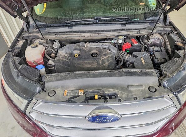2FMPK3J99JBB70537 2018 FORD EDGE Burgundy Rear interior view