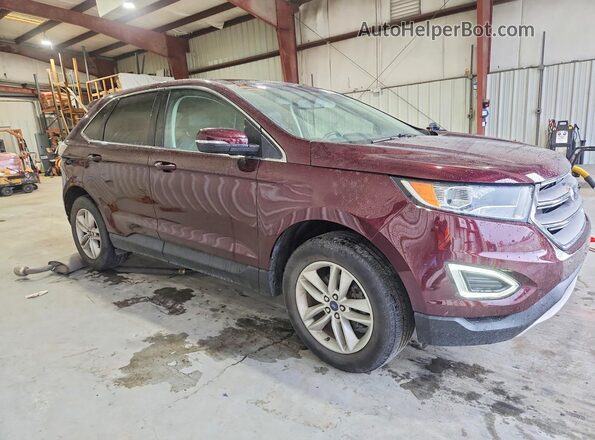 2FMPK3J99JBB70537 2018 FORD EDGE Burgundy Front right