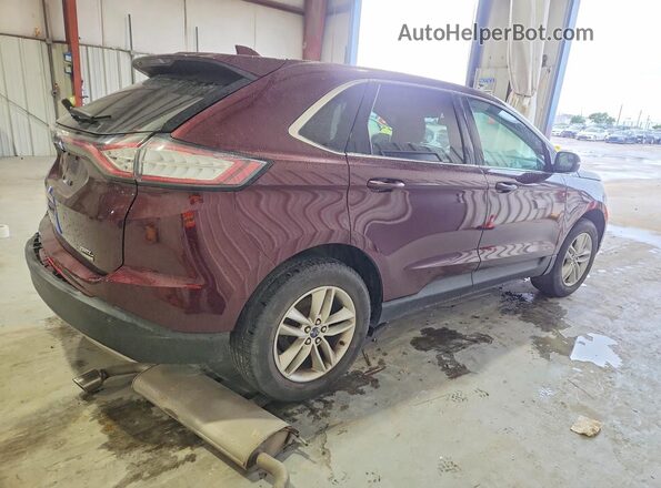 2FMPK3J99JBB70537 2018 FORD EDGE Burgundy Rear right