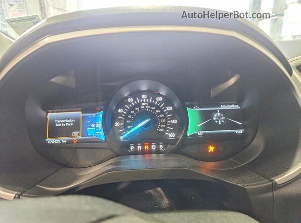 2FMPK3J99JBB70537 2018 FORD EDGE Burgundy Instrument cluster view