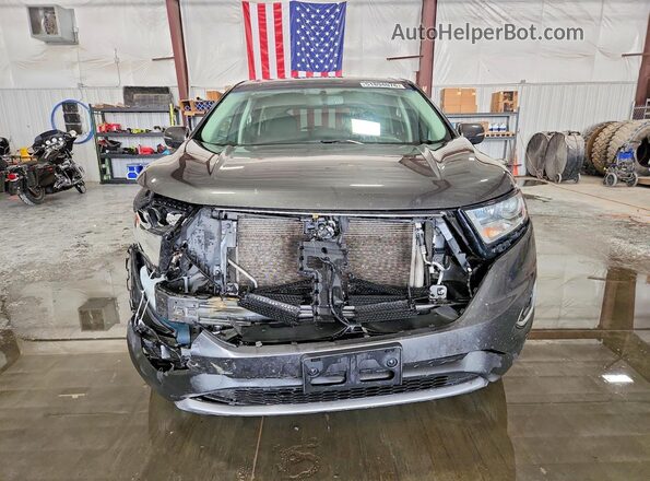 2FMPK3J99JBC44975 2018 FORD EDGE Gray Widok z przodu