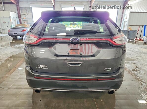 2FMPK3J99JBC44975 2018 FORD EDGE Gray Widok z tyłu