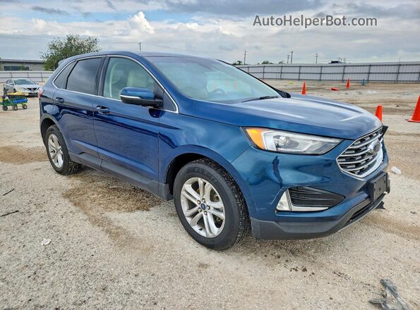 2FMPK3J99LBB07425 2020 FORD EDGE Blue Delantero derecho