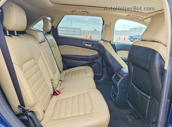 2FMPK3J99LBB07425 2020 FORD EDGE Blue Vista interior trasera