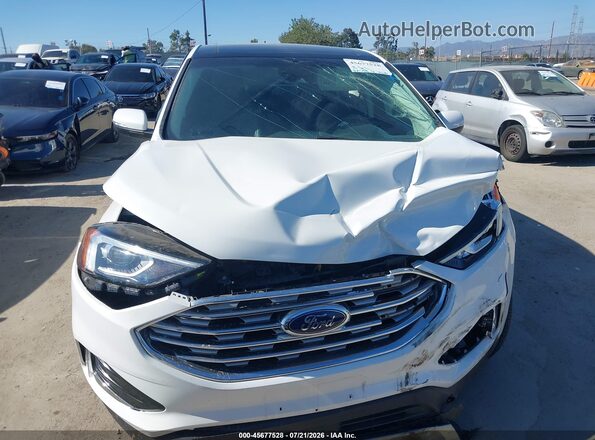 2FMPK3J99LBB45379 2020 FORD EDGE White Vista del cuadro de instrumentos