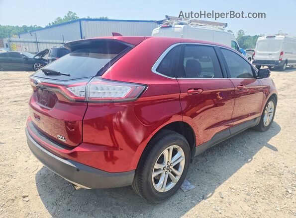 2FMPK3J9XHBB09658 2017 FORD EDGE Red Задня права чверть