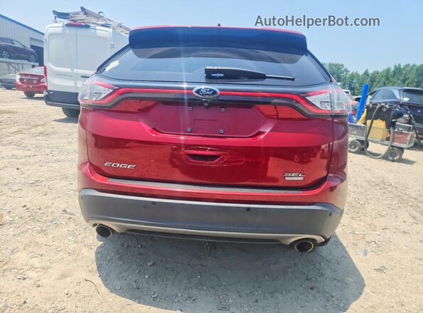 2FMPK3J9XHBB09658 2017 FORD EDGE Red Вид ззаду