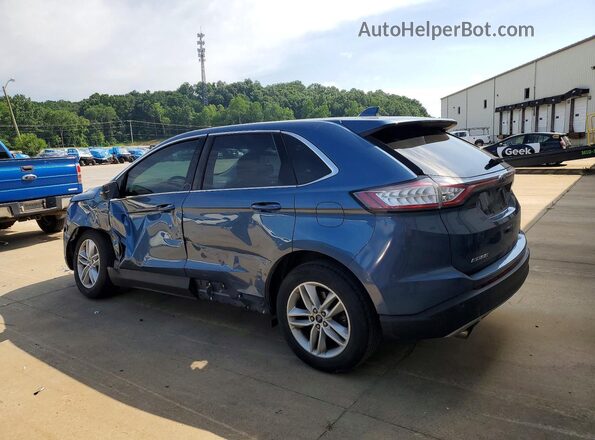 2FMPK3J9XJBC15355 2018 FORD EDGE Blue Tył lewy