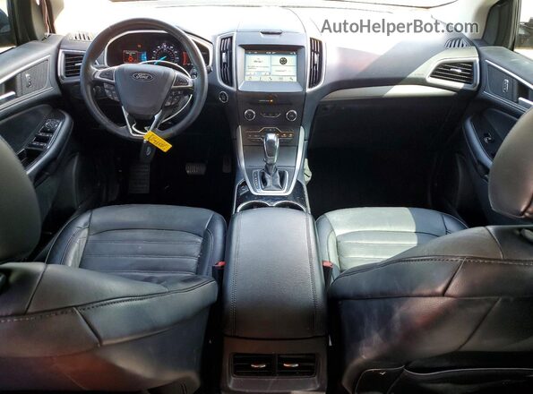 2FMPK3J9XJBC15355 2018 FORD EDGE Blue Widok deski rozdzielczej