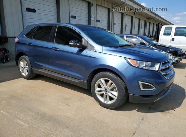 2FMPK3J9XJBC15355 2018 FORD EDGE Blue Przód prawy