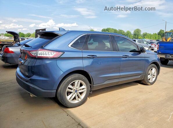 2FMPK3J9XJBC15355 2018 FORD EDGE Blue Tył prawy