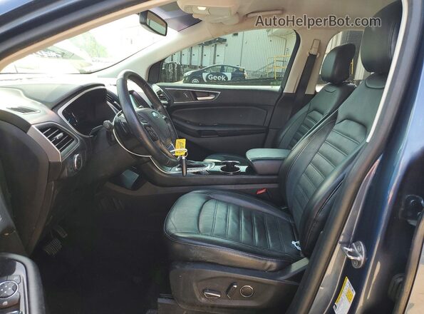 2FMPK3J9XJBC15355 2018 FORD EDGE Blue Widok wnętrza z przodu