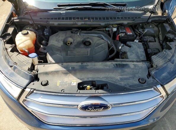 2FMPK3J9XJBC15355 2018 FORD EDGE Blue Widok komory silnika