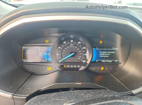 2FMPK3J9XMBA65882 2021 FORD EDGE White Instrument cluster view