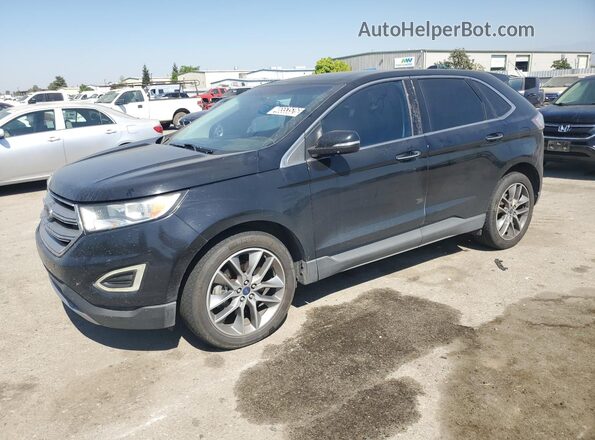 2FMPK3K80GBB04831 2016 FORD EDGE Угольный Панорамный вид салона 360°