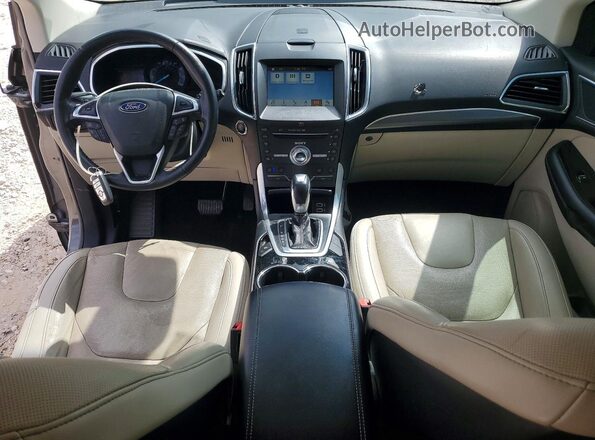 2FMPK3K80JBC51139 2018 FORD EDGE Gray Vista del salpicadero
