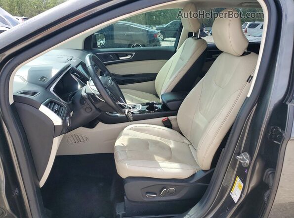 2FMPK3K80JBC51139 2018 FORD EDGE Gray Vista interior delantera