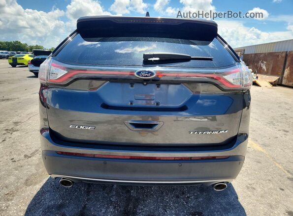 2FMPK3K82GBC33802 2016 FORD EDGE Gray Vista trasera