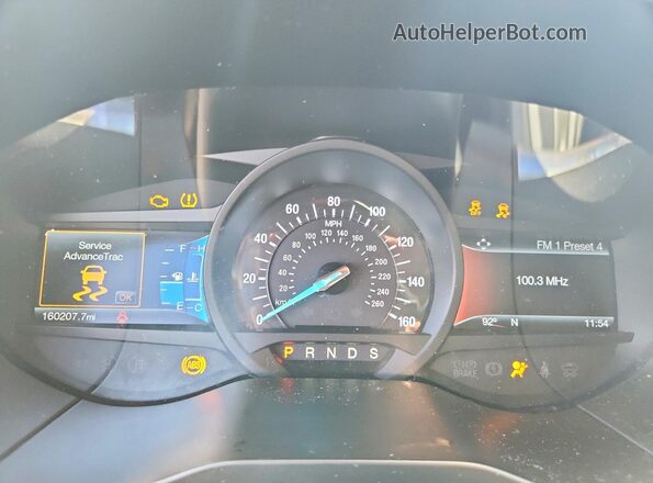 2FMPK3K82GBC33802 2016 FORD EDGE Gray Vista del cuadro de instrumentos