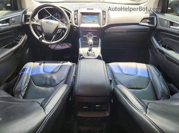 2FMPK3K82GBC33802 2016 FORD EDGE Gray Vista del salpicadero