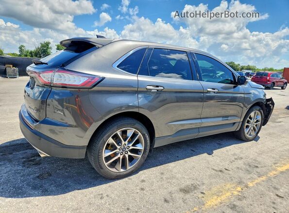 2FMPK3K82GBC33802 2016 FORD EDGE Gray Trasero derecho