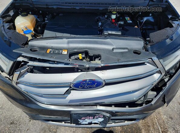 2FMPK3K82GBC33802 2016 FORD EDGE Gray Vista del compartimento del motor