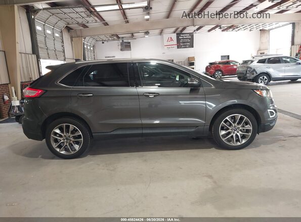 2FMPK3K82HBC40542 2017 FORD EDGE Gray Вид задньої частини салону