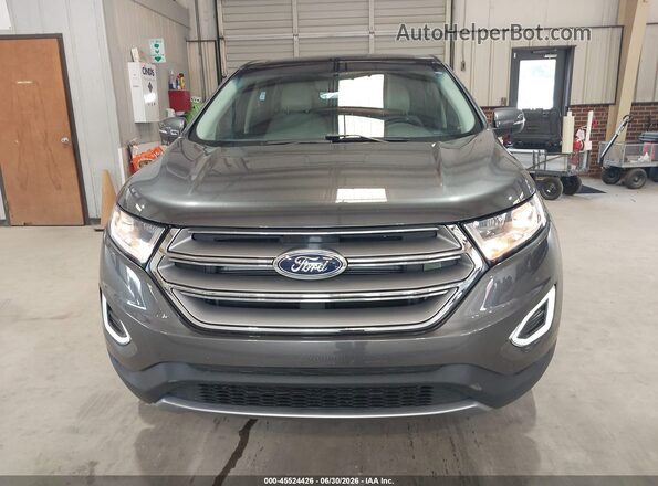 2FMPK3K82HBC40542 2017 FORD EDGE Gray Вид щитка приладів