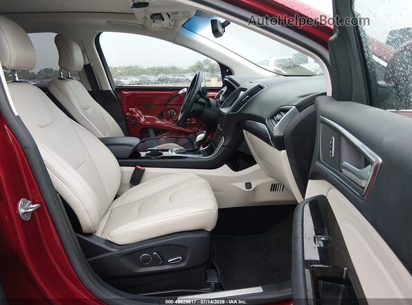 2FMPK3K83GBB92015 2016 FORD EDGE Red წინა სალონის ხედი