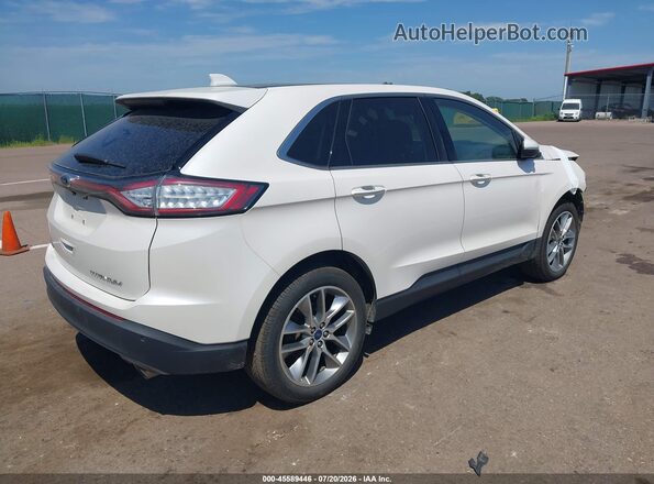 2FMPK3K83HBC09848 2017 FORD EDGE White უკანა მარჯვენა