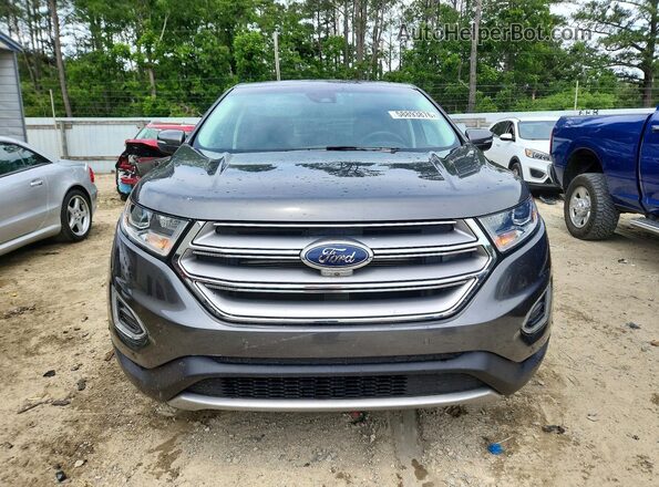 2FMPK3K83HBC58922 2017 FORD EDGE Gray Widok z przodu