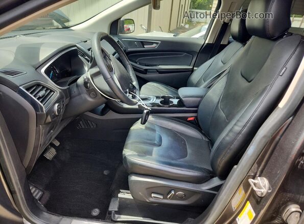 2FMPK3K83HBC58922 2017 FORD EDGE Gray Widok wnętrza z przodu