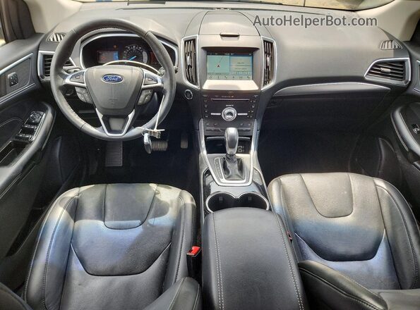 2FMPK3K83HBC58922 2017 FORD EDGE Gray Widok deski rozdzielczej